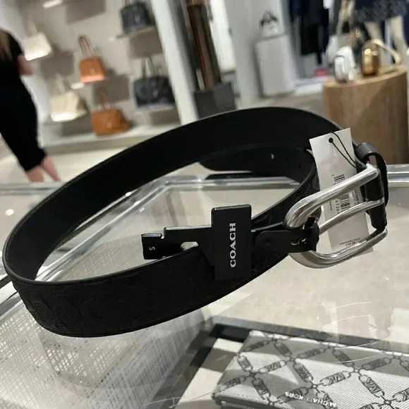 Coach Harness Buckle Belt, 38 Mm main image 4